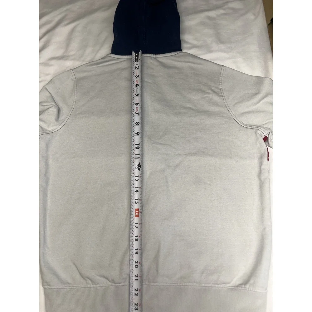 U.S. Polo Assn. Men's Small Zip Up Hoodie Tricolor (Red, White & Blue) - Picture 3 of 8